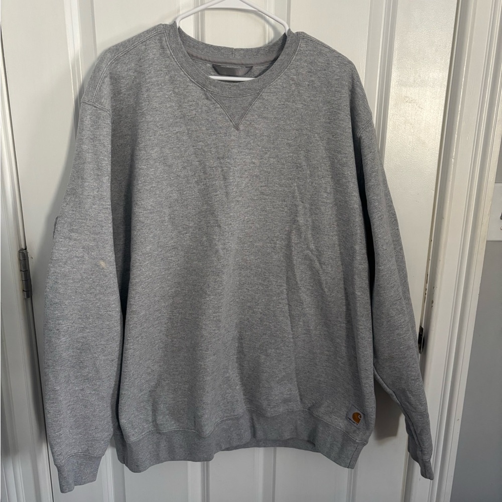 Carhartt Men's Gray Crewneck Sweater